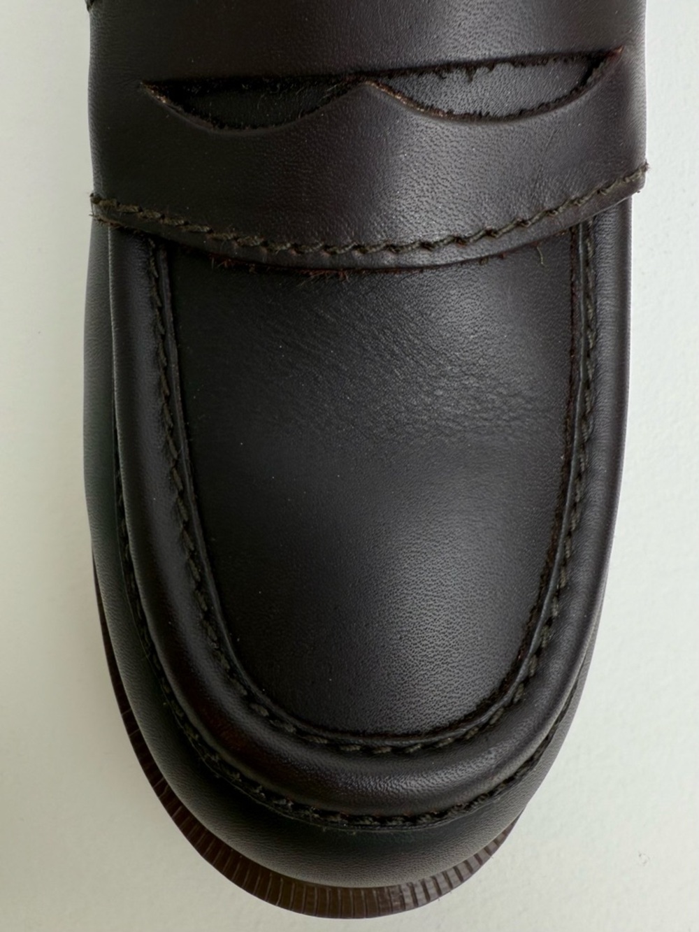 Dr. Martens Penny Loafers 8243 Vintage England Brown Leather Shoes UK 7.5 - Picture 8 of 15